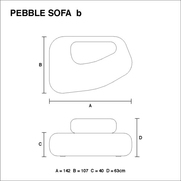 Pebble sofa B Technical