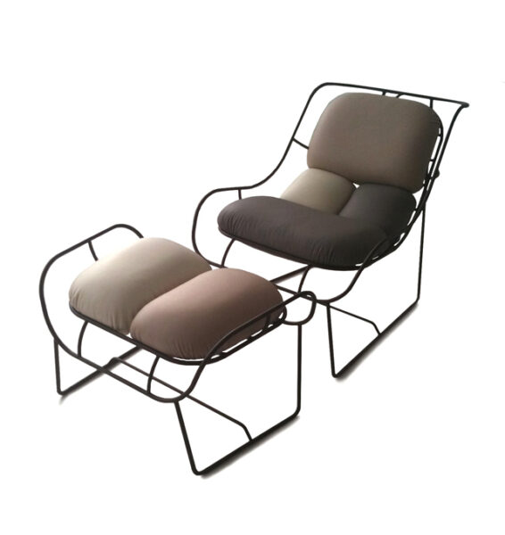 Plasma chair and footstool A