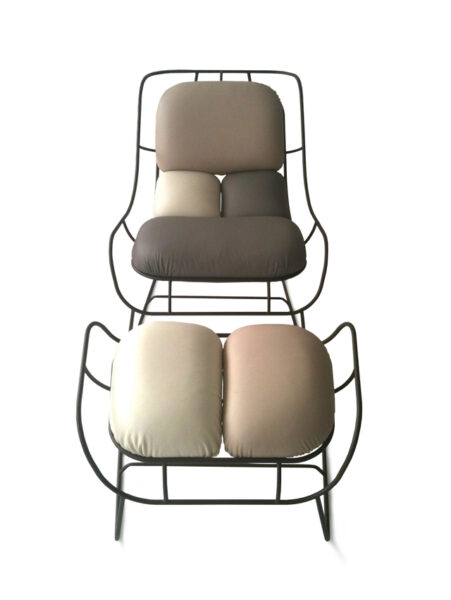 Plasma chair and footstool B